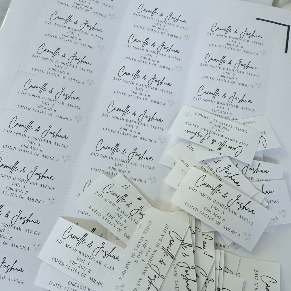 Custom Return Address Label Stickers